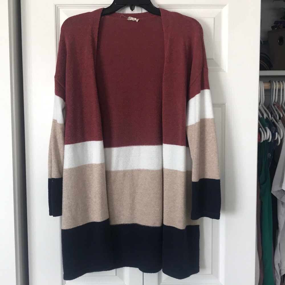 Striped cardigan